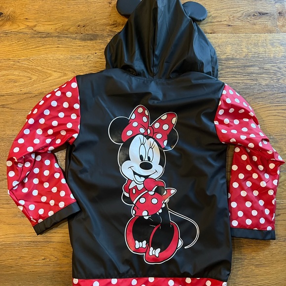 Disney Girls’ Raincoat Jacket Windbreaker M/L - Picture 3 of 5
